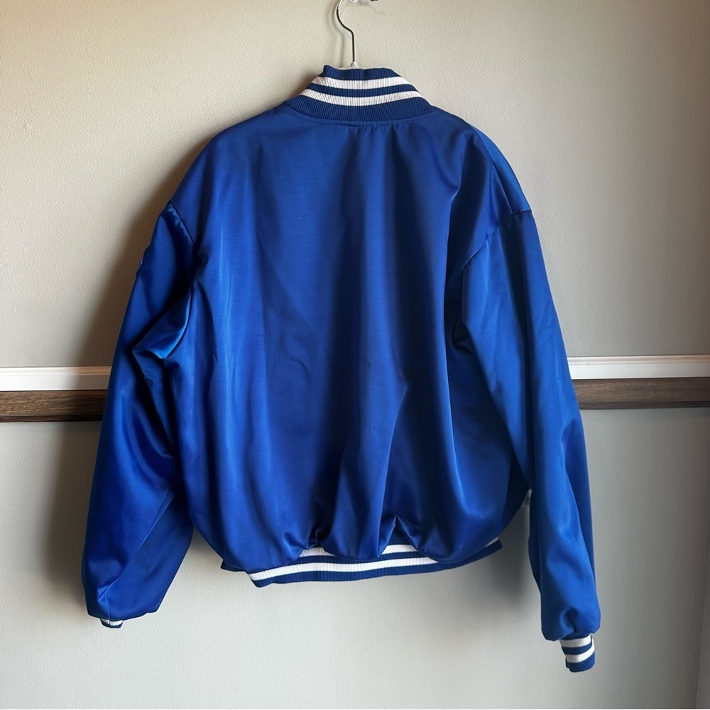 Vintage 70s 80s Lan-Mar Kansas City Royals Satin Jacket MLB Baseball Blue​​ - Picture 2 of 6